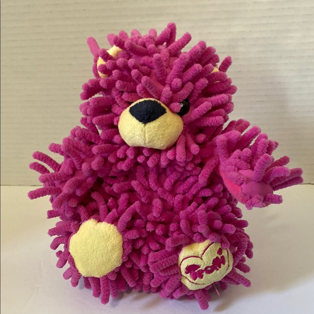 Shaggy Pink Trolli Gummy Plush Bear 7”